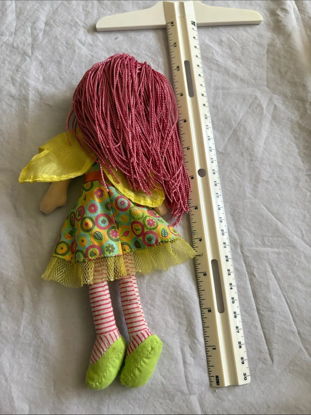 INC International Concepts Plush Rag Doll Trio in Yellow, Pink, Green, Purple
